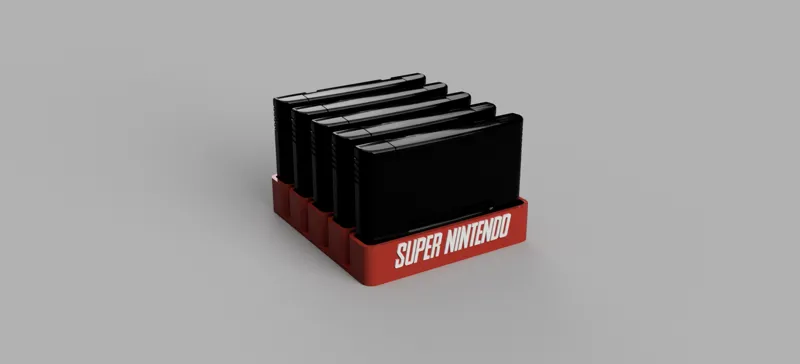 Super Nintendo Stand 5 Cardridges 