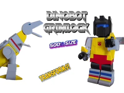 Dinobot Grimlock Giant Brick Figure
