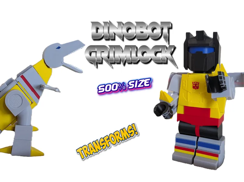 Dinobot Grimlock Giant Brick Figure