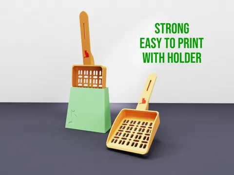 Cat Litter Scoop with Holder