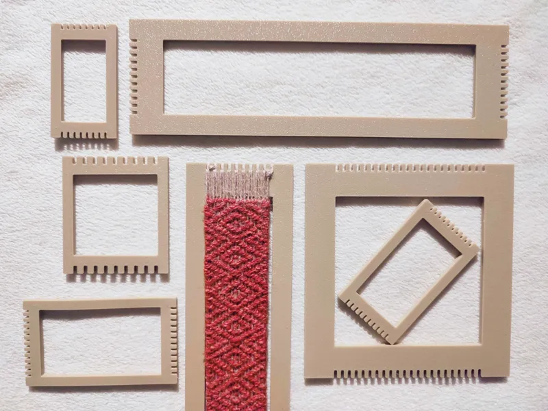 Weaving frame loom generator