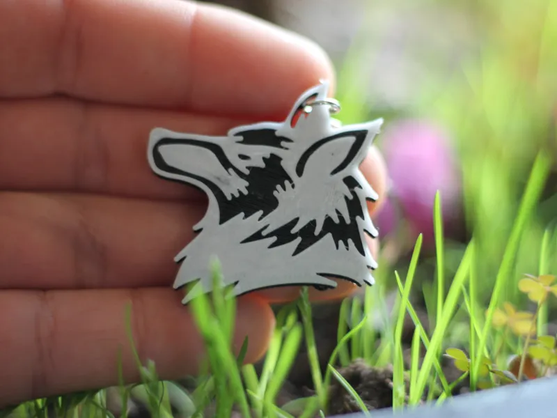 Angry Wolf Keychain jewelry