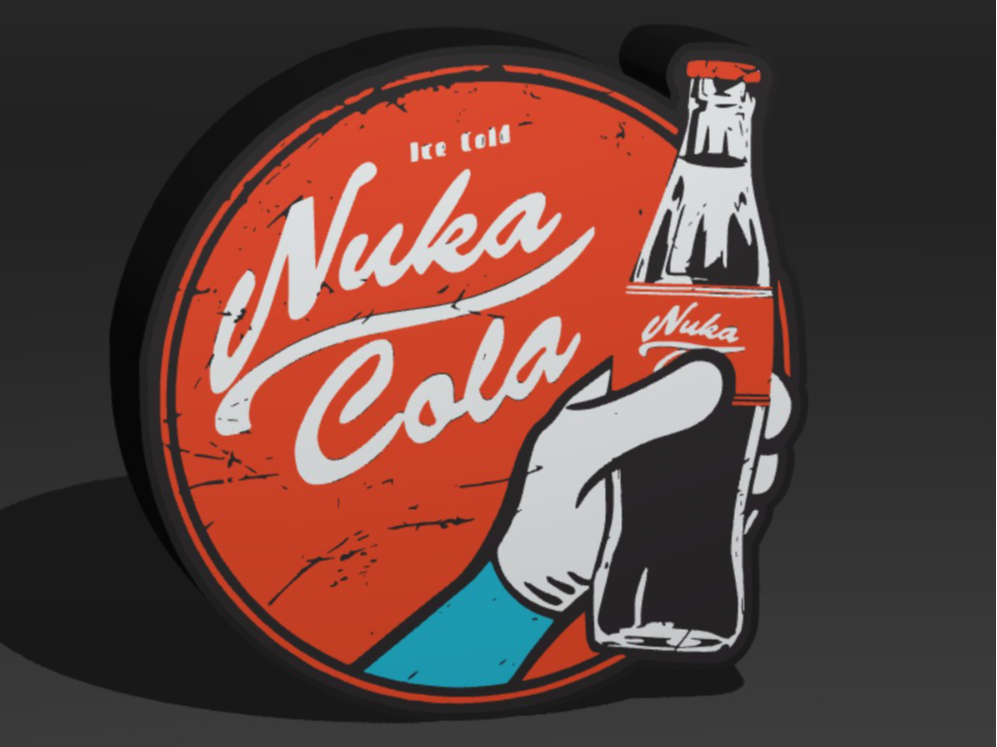 Nuka Cola Lightbox Sign Fallout