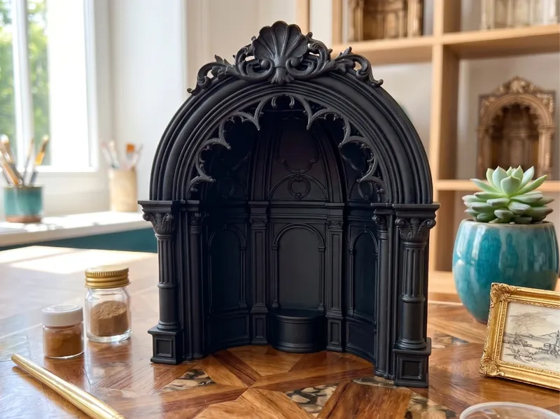 Baroque Ornate Shell Architectural Arch