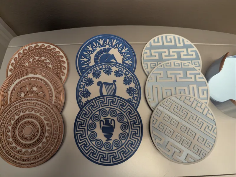 Greek Designs Coaster