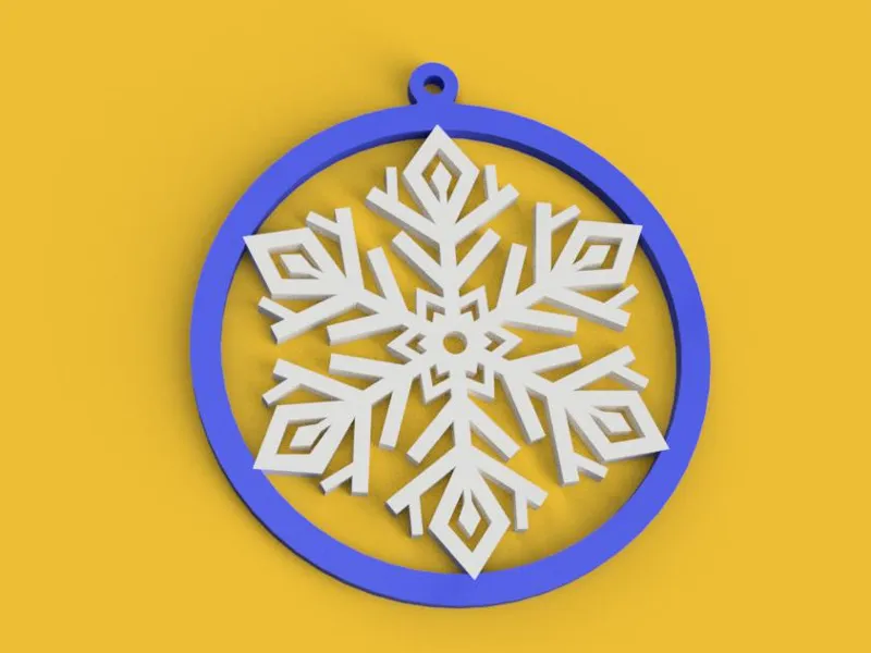 Snowflake for christmas tree