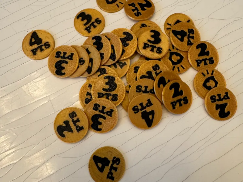Funky Fungi replacement game tokens 