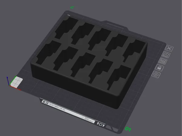 Support 10 emplacements pour packs Shure PSM/ADXR