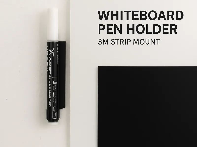Whiteboard Pen Holder — 3M Strip Mount (Single)