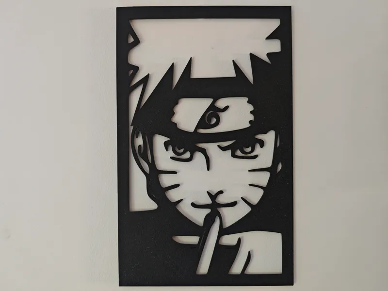 Naruto Jutsu – Mural en Silueta