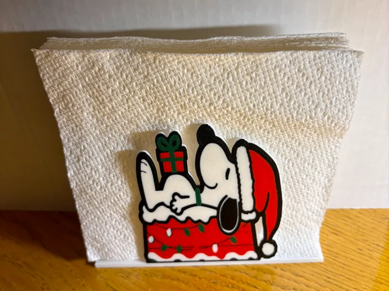 SNOOPY on his house Napkin Holder
