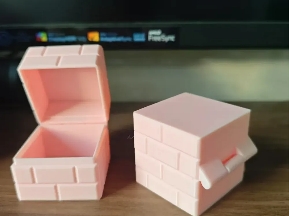 Brick Box Hinged Version Print-in-Place by 三七21 - MakerWorld