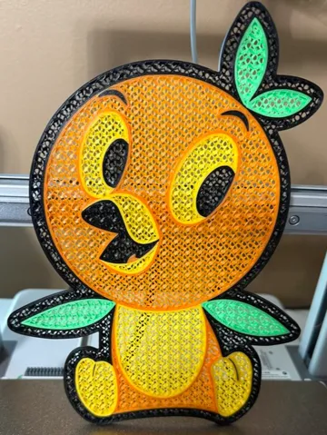 Letrero o emblema decorativo: Orange Bird Pinboard — vista de referencia 2