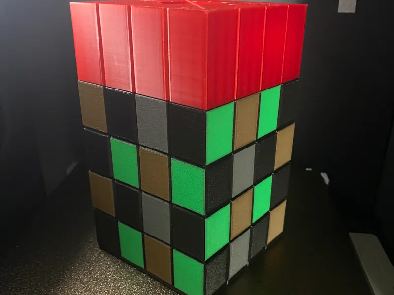 Minecraft Tischmülleimer Bausatz