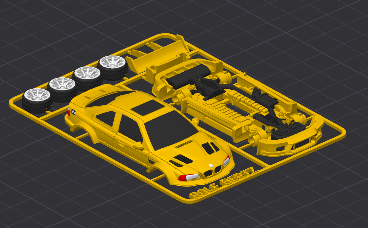 Miniatura 7 do modelo 3D BMW e46 GTR Kit Card