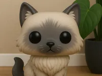 Figurine chat Ragdoll cartoon 2 — photo 1