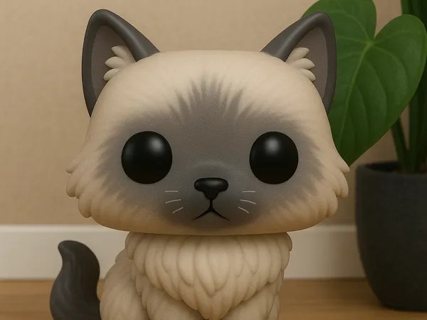 Figurine chat Ragdoll cartoon 2