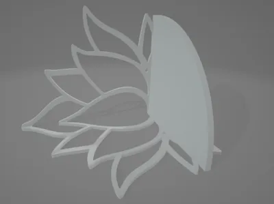 Lotus corner shelf - with 5mm mounting holes