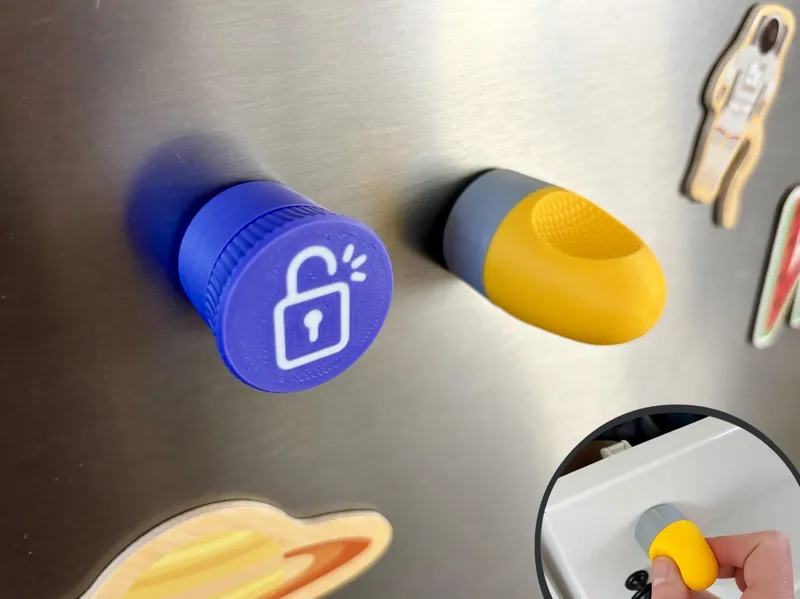 Magnetic Cabinet Unlock Keys | Babyproofing Tool
