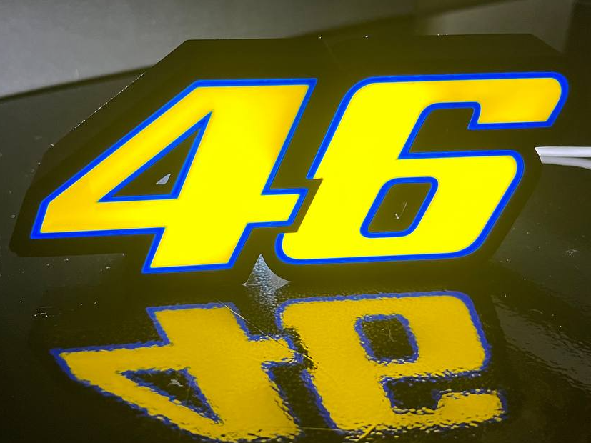 46 Valentino Rossi The Doctor Lightbox - Lampada