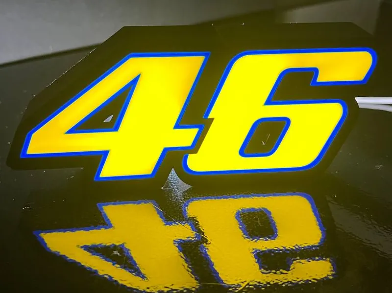 46 Valentino Rossi The Doctor Lightbox - Lampada