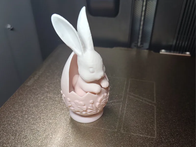 Easter Bunny Hatching from Egg