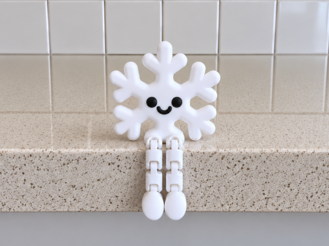 Flexi Snowflake|Articulated Christmas Shelf Sitter - 1