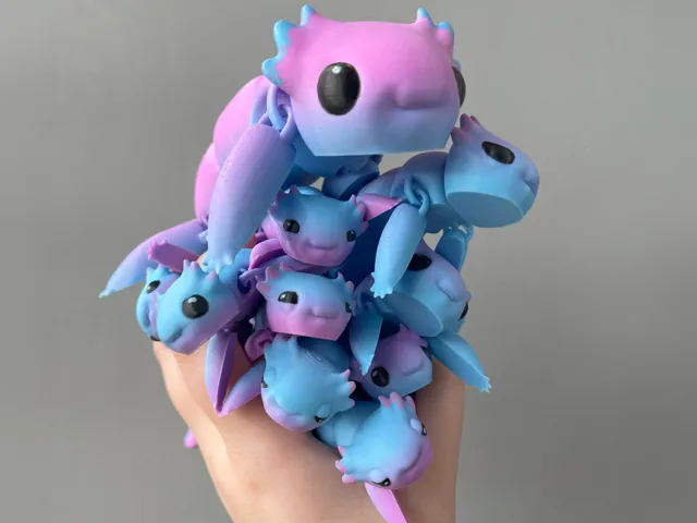 Articulated Happy Axolotl