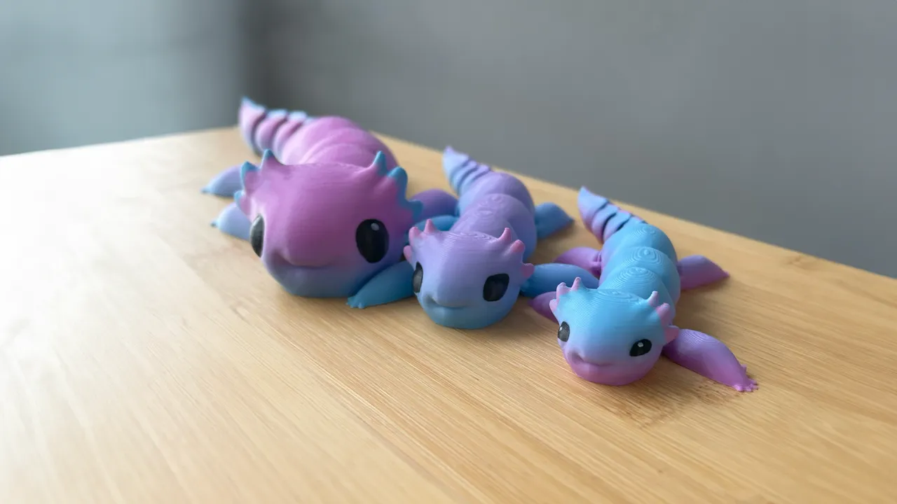 Articulated Happy Axolotl view 2