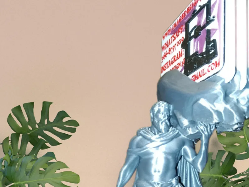 STATUA PORTA BIGLIETTI DA VISITA