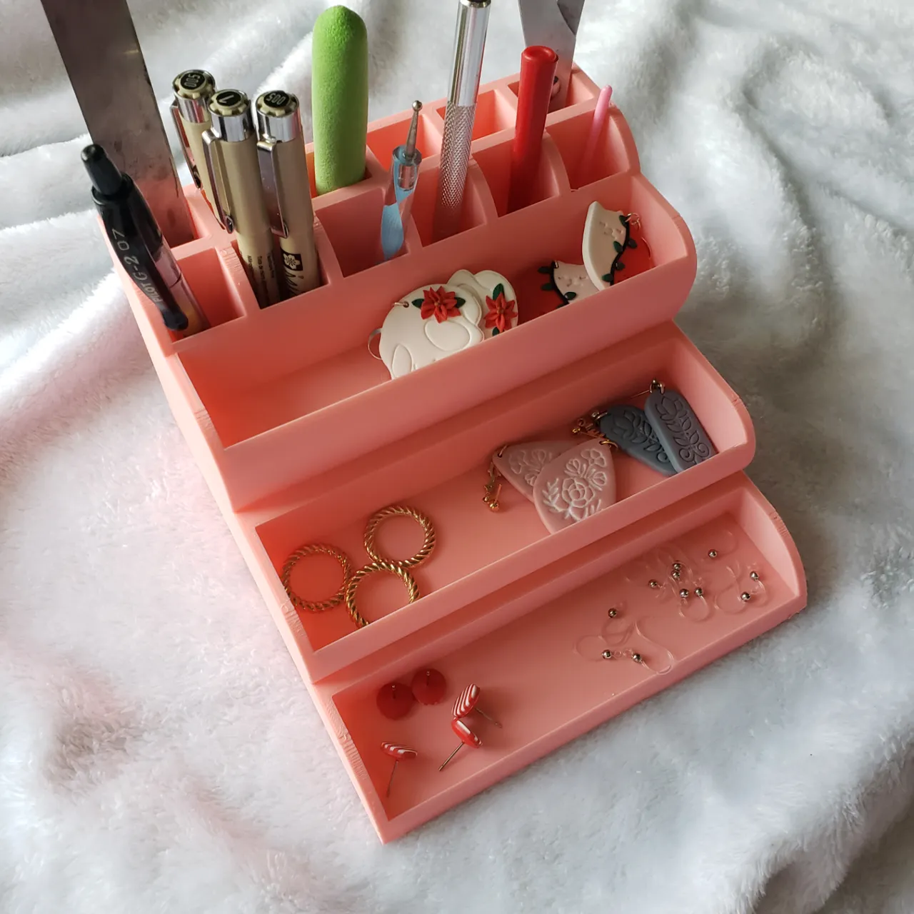 Polymer Clay Earring Artist Tools Organizer 2 view 4