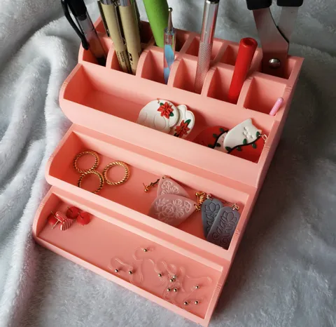 Polymer Clay Earring Artist Tools Organizer 2
