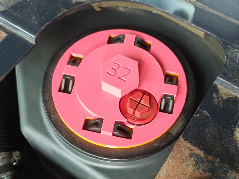 Kubota KX018-4 hydraulic oil tank cap removal tool