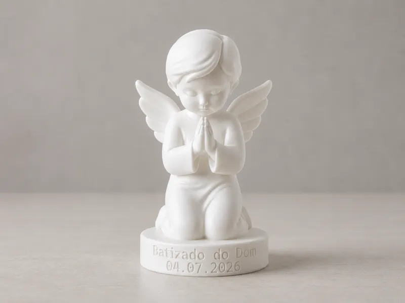 Personalized Baptism Angel – 3D Printable Keepsake
