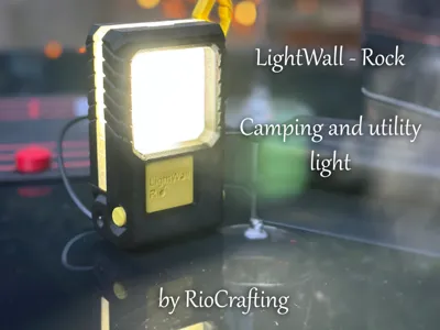 LightWall Rock - Camping and utility light