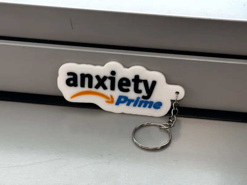 Anxiety Prime keychain