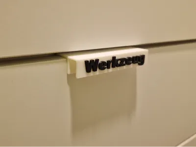 Labeling for Ikea Platsa Shelf Handles