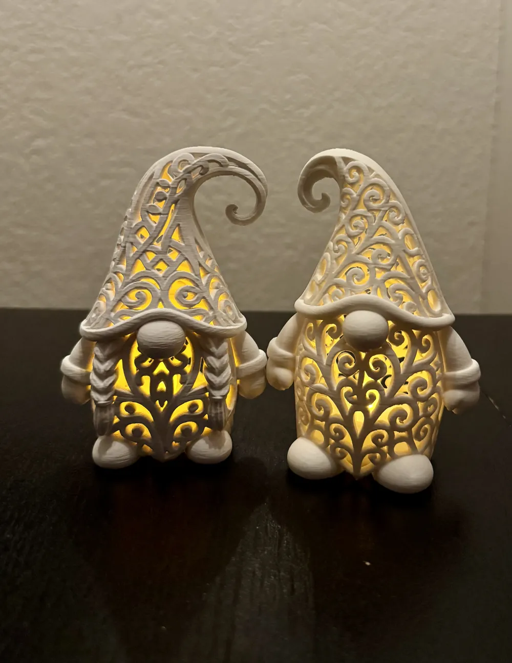 Dekoratif Noel Süsü Yılbaşı Süsü Özel Tasarım Sevgili Gnome Çift Biblo