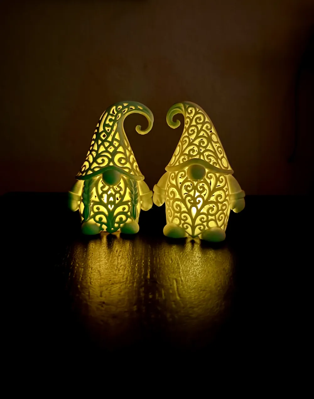 Dekoratif Noel Süsü Yılbaşı Süsü Özel Tasarım Sevgili Gnome Çift Biblo