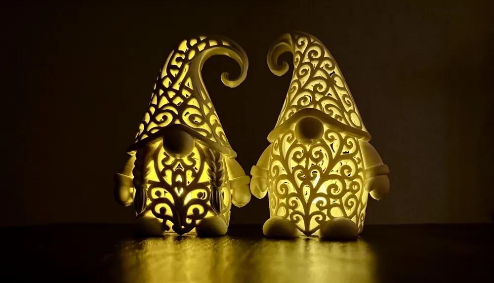 Dekoratif Noel Süsü Yılbaşı Süsü Özel Tasarım Sevgili Gnome Çift Biblo