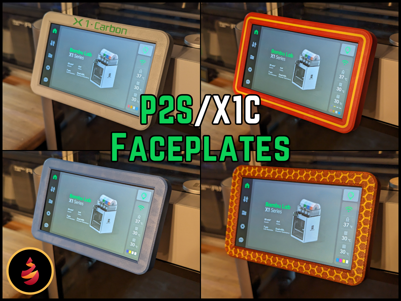 Bambu Lab P2S/X1C  Faceplates