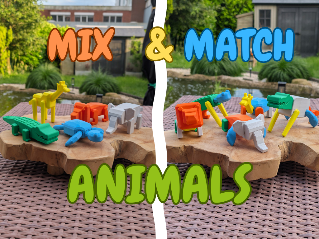 Mix & Match Animals - Kinderspiel