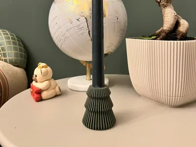 Christmas tree shaped candle holder