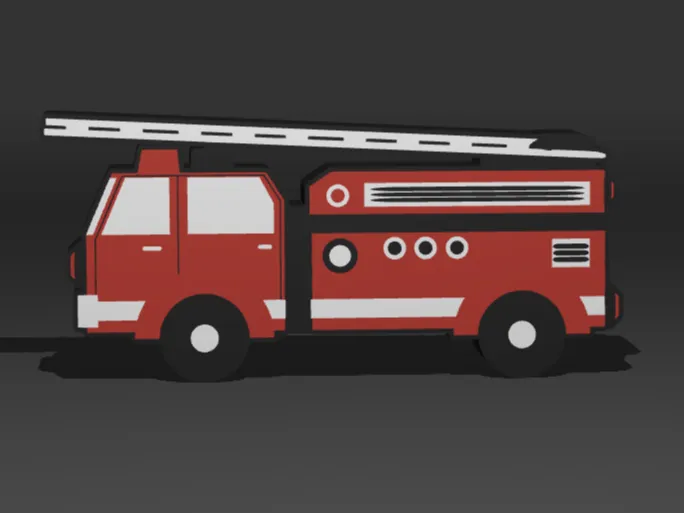 Fire truck light box