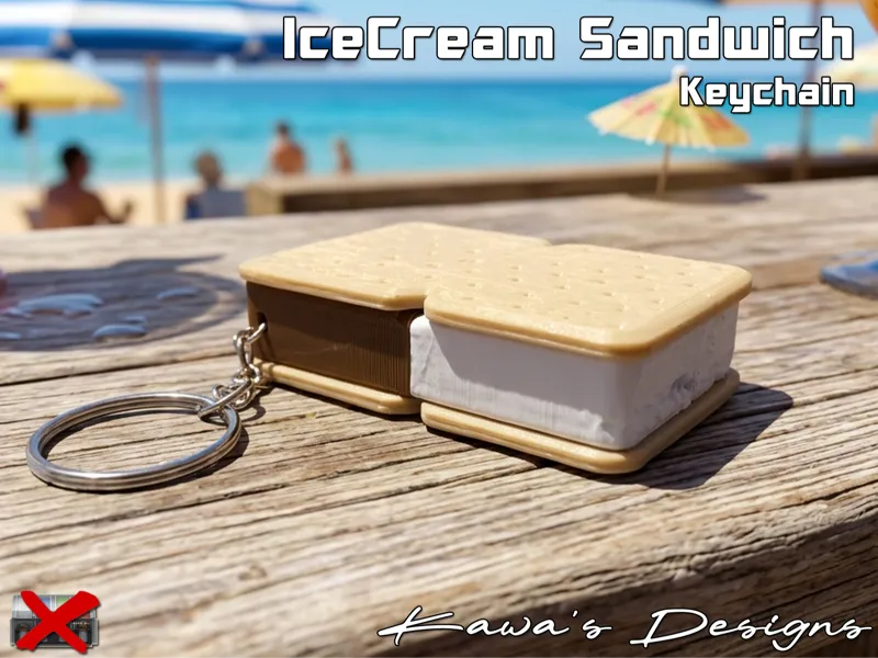 IceCream Sandwich Keychain