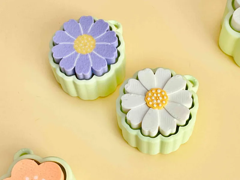 Flower 1 — Fidget Clicker Keychain
