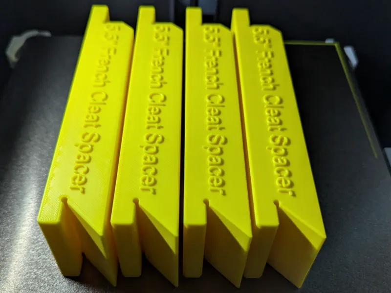 5.5" French Cleat Spacer for 0.75" plywood