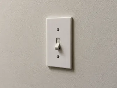 Plain light switch cover