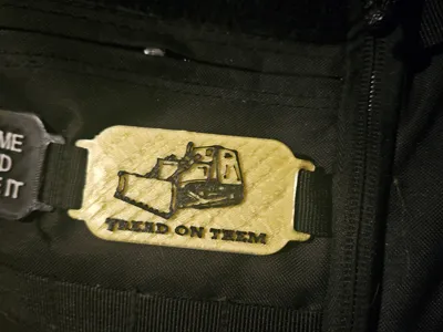 Molle patch Marvin Heemeyer "tread on them"