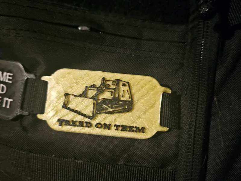 Molle patch Marvin Heemeyer "tread on them"